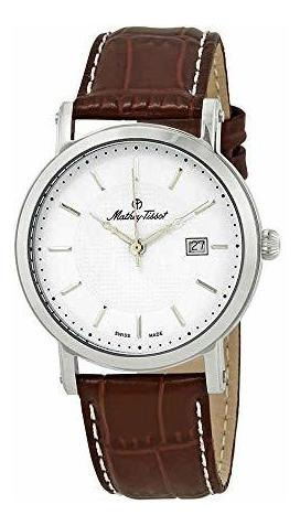 Reloj Hombre - Reloj City De Piel Marrón Con Esfera Blanca H