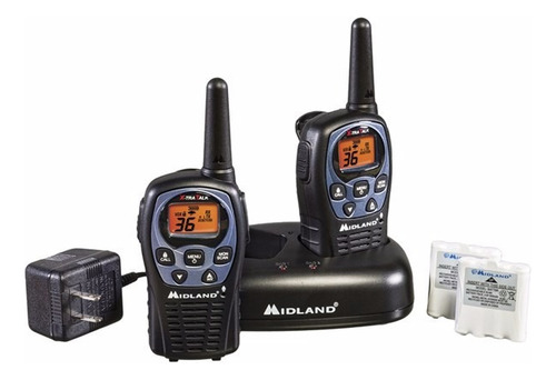 Midland Radios De Comunicación 2 Vías 26 Millas Recargables