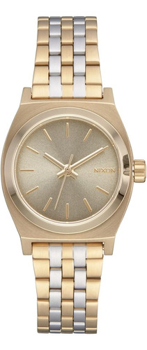 Nixon Small Time Teller A399 - Blanco Claro - Reloj Clásico 