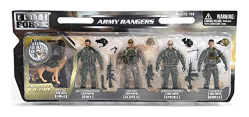 Figuras De Acción Elite Force Army Ranger - Juego De 5 Solda