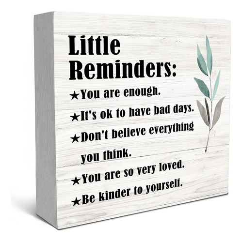 Sradmo Little Reminders You Are Enough - Cartel De Madera Pa