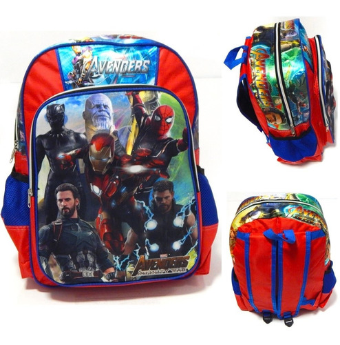 Avengers Mochila 3d Infinity War Thor Thanos Capitan America