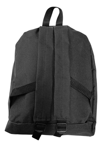 Mochila Escolar Rock Metallica Color Negro Diseño De La Tela Liso