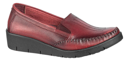 Mocasines Vestir Jaguar Ms-711 Rojo