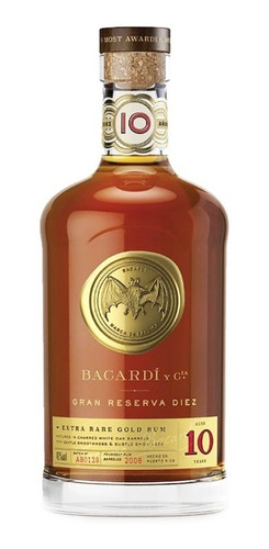 Ron Bacardi Gran Reserva 10 Años, 37° 750 Cc// Envío Gratis