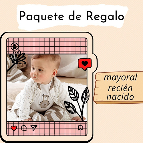 Mayoral Paquete De Regalo Recién Nacido Navidad Baby Shower