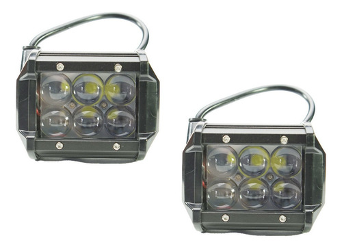 Faros Led Con Lupa 4 Pulgadas Luz Blanca Fija 2 Piezas