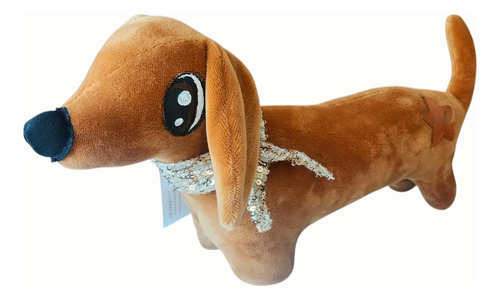 Perro Salchicha Peluche Muñeco En Tela Nuevo Original