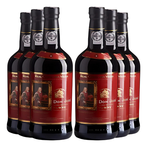 Kit 6 Vinhos Português Porto Dom Jose Tawny Tinto 750ml