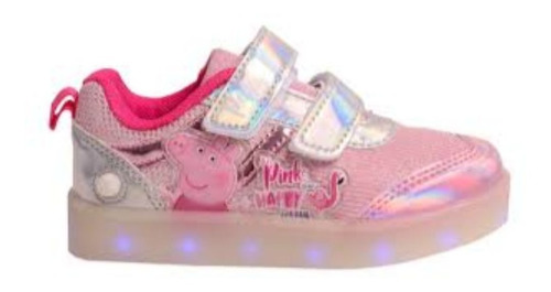 Zapatillas Footy Peppa Pig Blancas Usb Led Fty Calzados