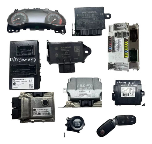 Kit Módulo Injeção Fiat Cronos 1.8 18 19 Iaw10gfao Hw004