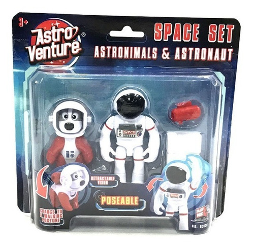 Astronauta Espacial Con Mascota