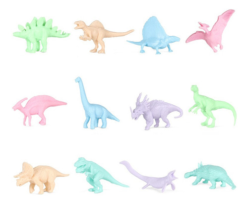 E12 Juegos De Coloridos Trajes De Dinosaurio De Simulación,