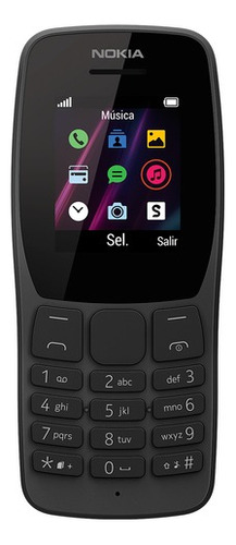 Nokia 110 (2019) Dual Sim 4 Mb Negro 4 Mb Ram