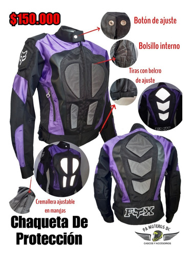 Chaquetas De Protección (para Dama) Motociclistas.