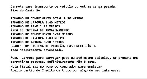 Carretão Grande Carga Pesada E Veículo