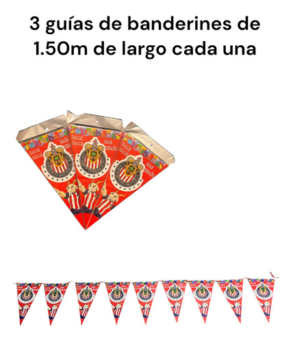 Fiesta Completa De Chivas Para 50 Personas Rojo Chivas Chivas