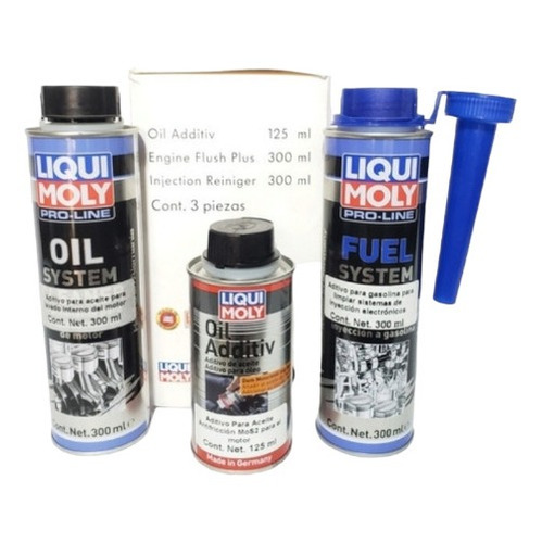 Kit Liqui Moly Engine Flush Inyector Reiniger Y Oil Additive