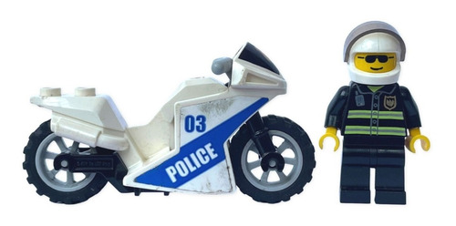 Lego Minifigura Policía En Motocicleta City 
