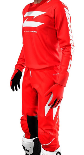 Conjunto Mx / Motocross Radikal Zero Rojo-all Motors Online