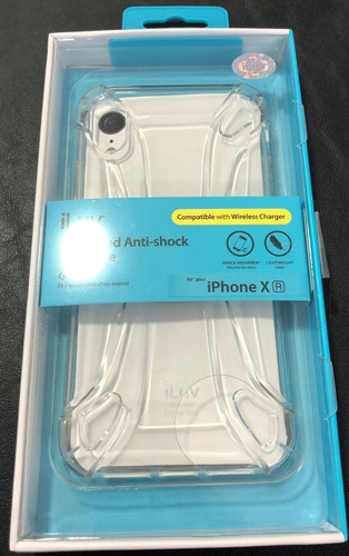 Funda Iluv iPhone XR Advance Antishock Con Anillo Clear