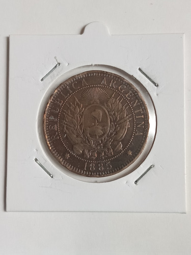 Argentina 1885. Moneda De 2 Centavos Cobre. Mb. Mira!!!