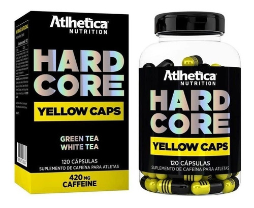 Hardcore Yellow Caps Hardcore Series - 120 Cápsulas 420mg Ca Sabor Sem Sabor