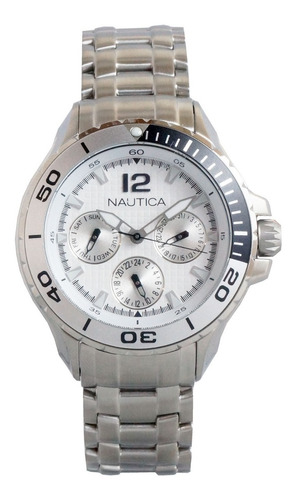 Reloj Nautica N21561m Clásico Acero Inoxidable Análogo