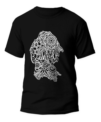 Playera Negra Coahuila Mandala