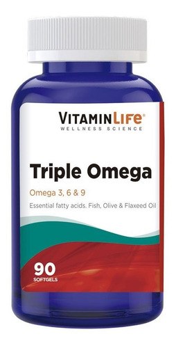 Triple Omega / 60 Cápsulas / Vitamin Life