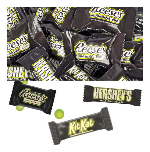 1kg Chocolate Variado Kit Kat, Reese's, Hershey's Mini