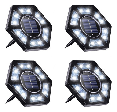 S 4 Luces Solares Con Sensor De Tierra Para Exteriores