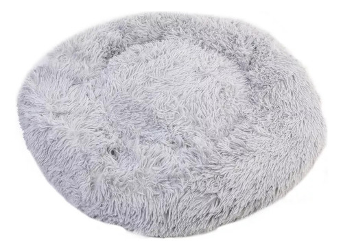 Cama Moises Para Perros Gatos Suave 60cm Antideslizante Plus Color Gris