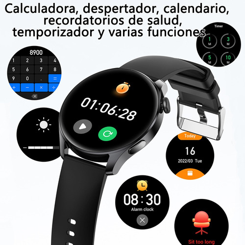 Reloj Inteligente Hombre Bluetooth Llamada Smartwatch