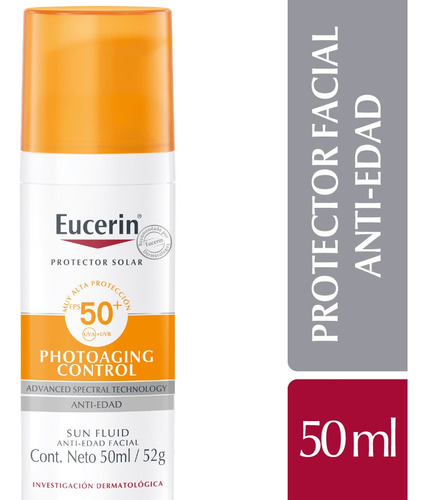 Eucerin Solar Fluid Anti Edad Facial Fps 50 X 50ml