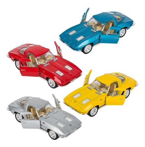 Auto Colección Metal Kinsmart 1963 Corvette Sting Ray 1/36 