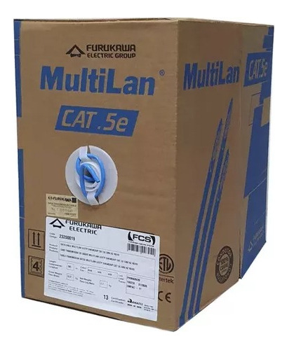 Cabo De Rede Furukawa Multilan Cat5e Azul 305m