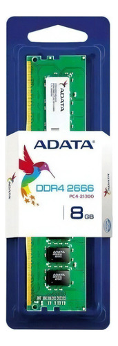 Memória Ram 8gb Ddr4 2666mhz Adata Para Pc / Desktop