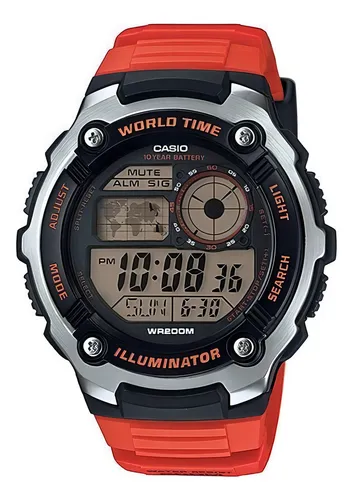 Reloj casio color naranja sale