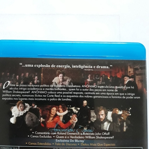 Anônimo Bluray Original / Derek Jacobi