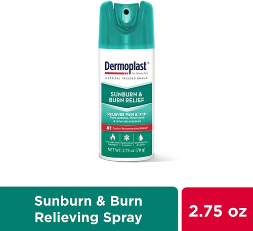 Spray Alivio De Quemaduras/sol Dermoplast  78gr Importadoy