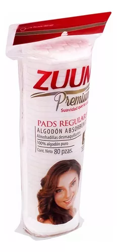 Almohadillas Faciales Desmaquillantes Zuum 80 Piezas