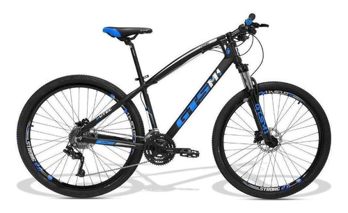 Mountain bike GTSM1 I-Vtec MX9 aro 29 17" 27v freios de disco hidráulico câmbios GTSM1 MX-9 cor preto/azul