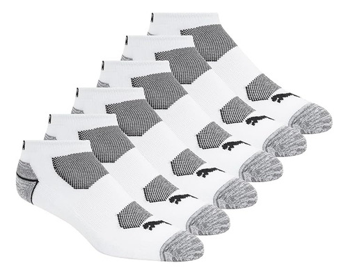 Puma Coolcell Calcetines De Corte Bajo Para Hombre 6 Pz Blanco Liso L