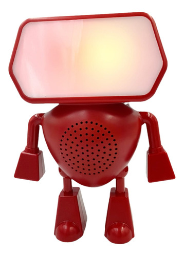 Bocina Portátil Robot Bluetooth Luces Altavoz Aux Sd Usb
