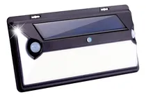 Comprar Reflector Led Solar De Pared 10w Lampara Exterior Jardin Color Negro