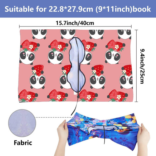 Funda Elástica Para Libros Rosa Fresa Lavable 24 X 40 Cm