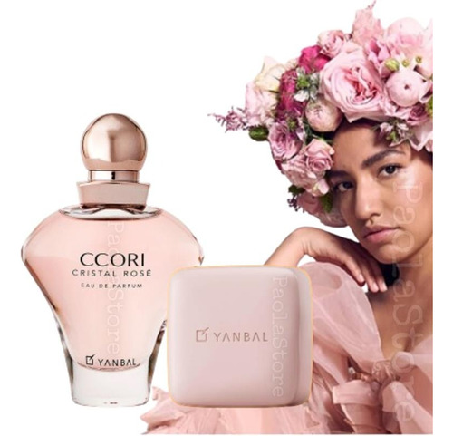 Ccori Cristal Rose Perfume Mujer, Jabón Set Regalos Yanbal