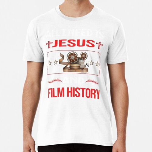 Remera Historia Divertida Del Cine Jesús Algodon Premium