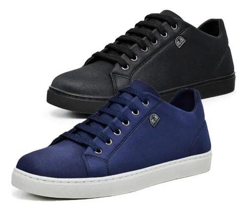 Kit 2 Pares Tenis Polo Fran Sapato Masculino Sapatenis